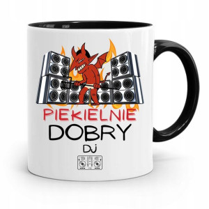 Dla Dja Muzyka Kubek Czarny Piekielnie Dobry Dj