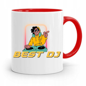 Dla Dja Muzyka Kubek Czerwony Best Dj Prezent