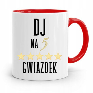 Dla Dja Muzyka Kubek Czerwony Dj Na 5 Gwiazdek