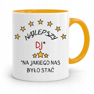 Dla Dja Muzyka Kubek Żółty Najlepszy Dj Prezent