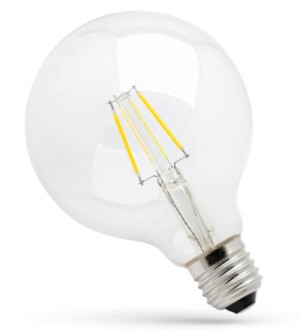 Żarówka LED cog GLOBE E27 8W WW ciepła Spectrum