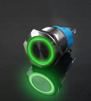 Przycisk przełącznik guzik 16mm okrąg LED 5V bi