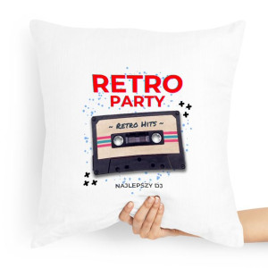 Dla Dja Muzyka Prezent Poduszka Retro Party