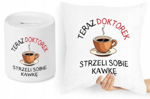 Dla Doktora Zestaw Poduszka + Skarbonka Prezent