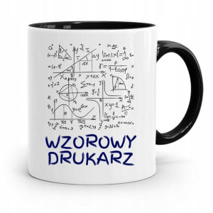 Dla Drukarza Kubek Czarny Na Prezent Na Urodziny