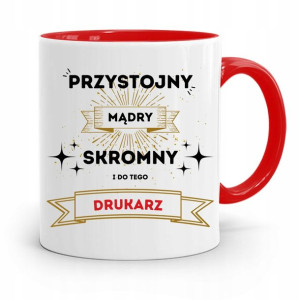 Dla Drukarza Kubek Czerwony Na Prezent Na Urodziny