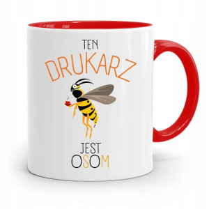 Dla Drukarza Kubek Czerwony Na Prezent Na Urodziny