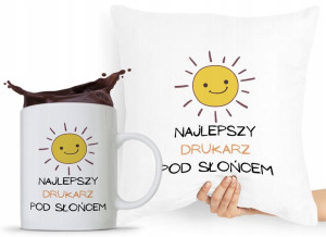 Dla Drukarza Zestaw Poduszka + Kubek Prezent