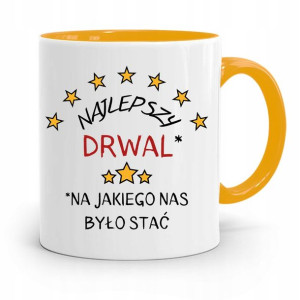 Dla Drwala Rębacza Kubek Żółty Prezent Na Urodziny