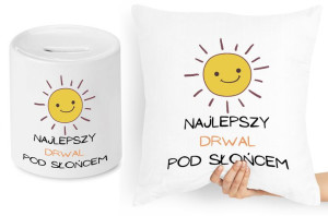 Dla Drwala Zestaw Poduszka + Skarbonka Prezent