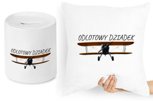 Dla Dziadka Zestaw Poduszka + Skarbonka Prezent
