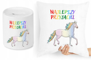 Dla Dzieci Zestaw Poduszka + Skarbonka Prezent
