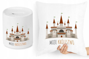 Dla Dzieci Zestaw Poduszka + Skarbonka Prezent