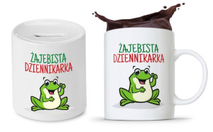 Dla Dziennikarza Prezent Zestaw Kubek + Skarbonka