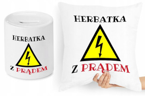 Dla Elektryka Zestaw Poduszka + Skarbonka Prezent