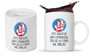 Dla Hydraulika Zestaw Kubek + Skarbonka Prezent