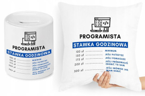 Dla Informatyka Zestaw Poduszka + Skarbonka