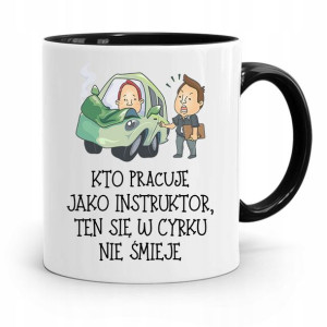 Dla Instruktora Prawa Jazdy Kubek Czarny Prezent