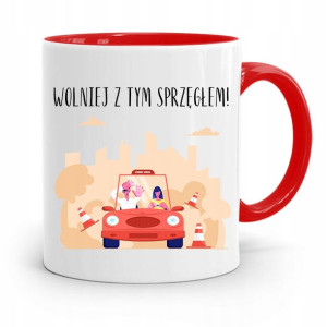 Dla Instruktora Prawa Jazdy Kubek Czerwony Prezent