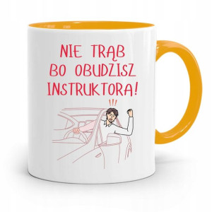 Dla Instruktora Prawa Jazdy Kubek Żółty Prezent