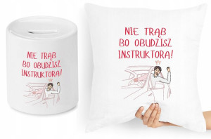 Dla Instruktora Zestaw Poduszka + Skarbonka