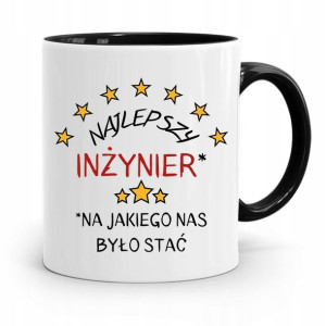 Dla Inżyniera Kubek Czarny Prezent