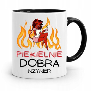 Dla Inżyniera Kubek Czarny Prezent