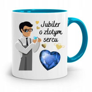 Dla Jubilera Kubek Błękitny Jubiler O Złotym Sercu