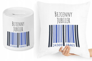 Dla Jubilera Zestaw Poduszka + Skarbonka Prezent