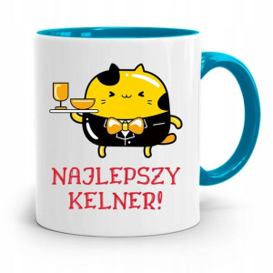 Dla Kelnera Kubek Błękitny Najlepszy Kelner!