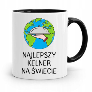 Dla Kelnera Kubek Czarny Najlepszy Kelner Świata