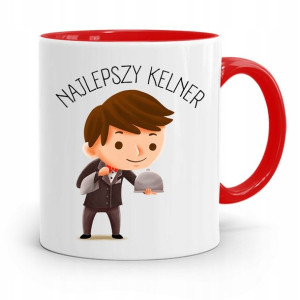 Dla Kelnera Kubek Czerwony Najlepszy Kelner