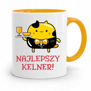 Dla Kelnera Kubek Żółty Najlepszy Kelner Prezent