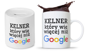 Dla Kelnera Zestaw Kubek + Skarbonka Prezent
