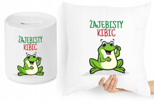 Dla Kibica Zestaw Poduszka + Skarbonka Prezent