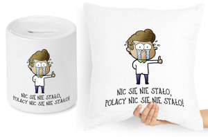 Dla Kibica Zestaw Poduszka + Skarbonka Prezent