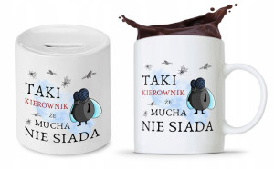 Dla Kierownika Zestaw Kubek + Skarbonka Prezent