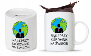 Dla Kierownika Zestaw Kubek + Skarbonka Prezent