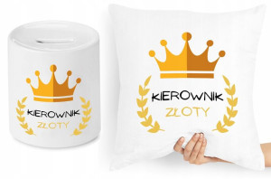Dla Kierownika Zestaw Poduszka + Skarbonka Prezent