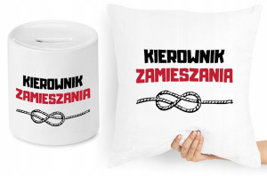 Dla Kierownika Zestaw Poduszka + Skarbonka Prezent