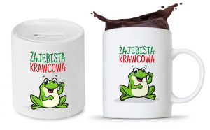 Dla Krawca Krawcowej Zestaw Kubek + Skarbonka