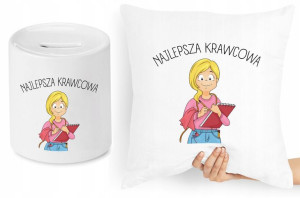 Dla Krawca Krawcowej Zestaw Poduszka + Skarbonka