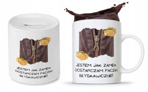 Dla Kuriera Na Prezent Zestaw Kubek + Skarbonka