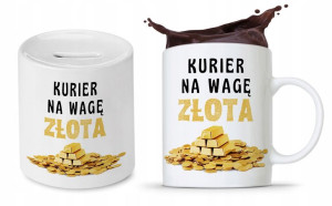 Dla Kuriera Na Prezent Zestaw Kubek + Skarbonka