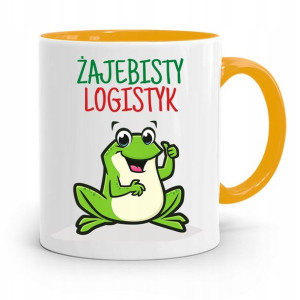 Dla Logistyka Kubek Żółty Na Prezent Na Urodziny