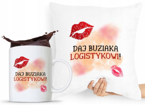 Dla Logistyka Zestaw Poduszka + Kubek Prezent