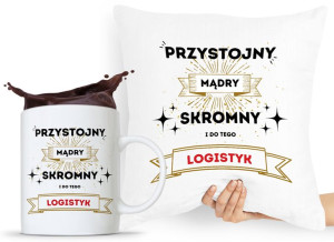 Dla Logistyka Zestaw Poduszka + Kubek Prezent