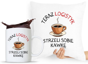 Dla Logistyka Zestaw Poduszka + Kubek Prezent