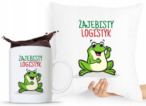 Dla Logistyka Zestaw Poduszka + Kubek Prezent