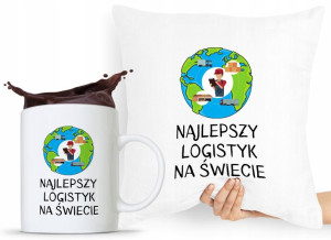 Dla Logistyka Zestaw Poduszka + Kubek Prezent